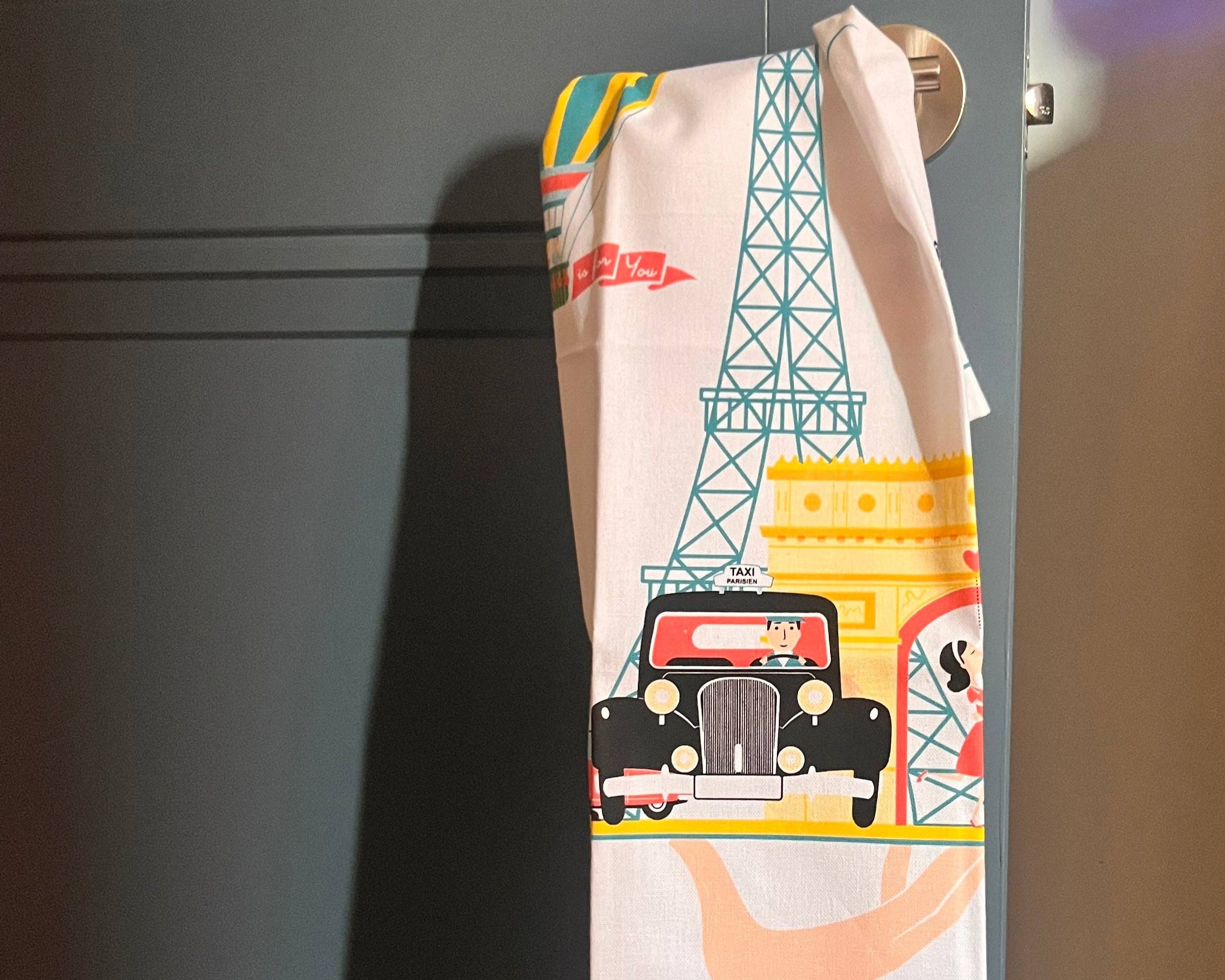 Clémentine Boutique - Wholesale Tea Towel - Paris Plateau Tea Towel2