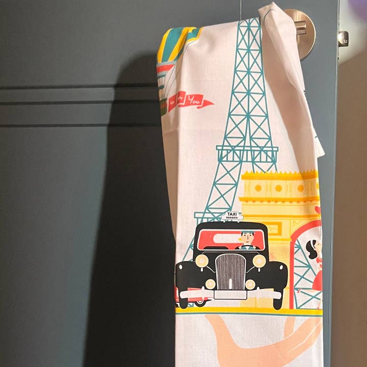 Clémentine Boutique - Wholesale Tea Towel - Paris Plateau Tea Towel2