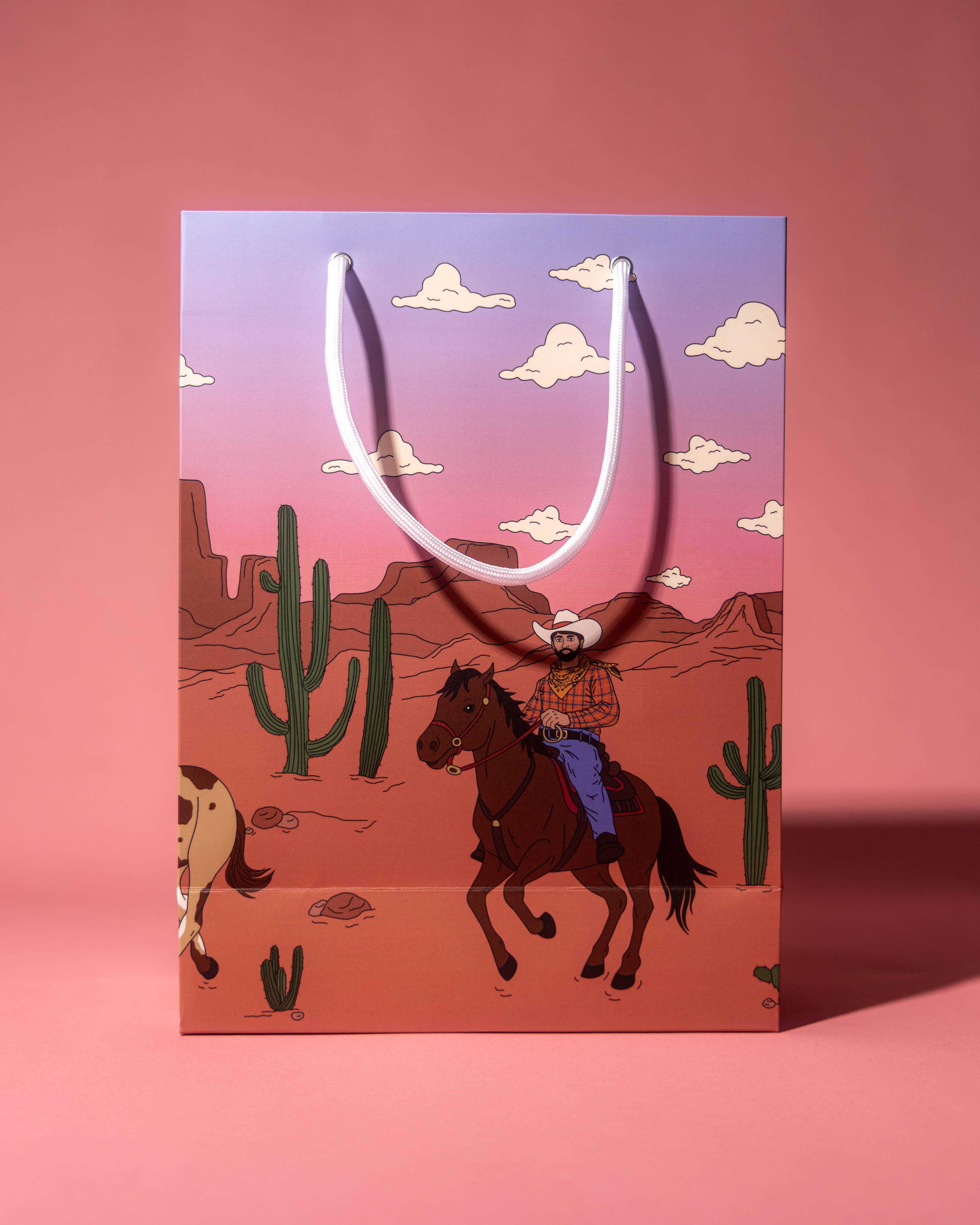 Illustrating Amy - Wholesale Gift Bag - Wild West Gift Bag4