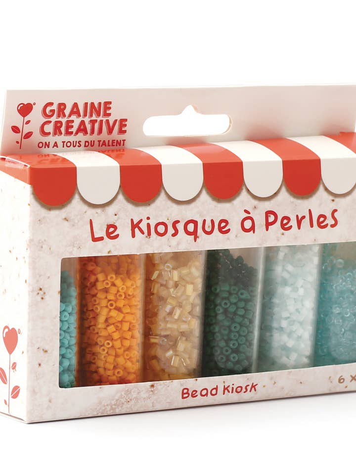 LAGOON TUBE BEAD KIOSK for wholesale by Graine Créative