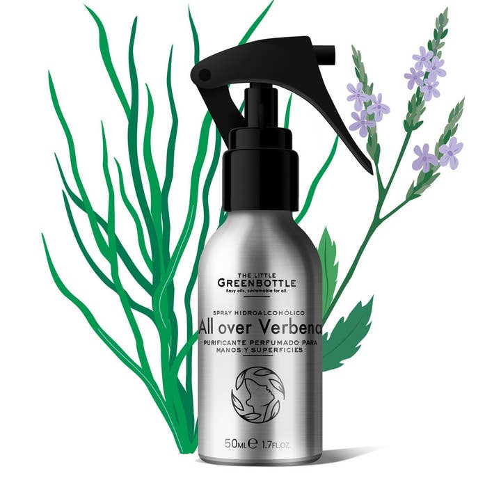 ALL OVER VERBENA hydroalkoholisches Spray für den Großhandel von THE LITTLE GREEN BOTTLE