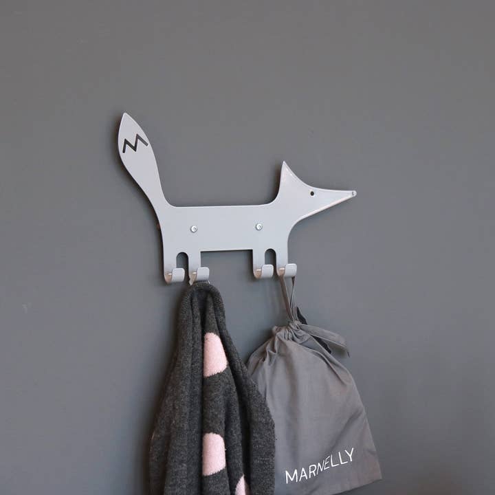 Marnelly - Wholesale Wall Hook - Kids & Baby - Kids Wall Hook Fox Gray