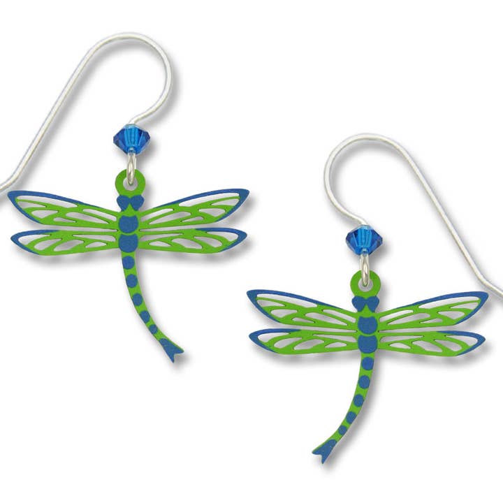 Green D'Fly w/Blue Wing Tips for wholesale by Left Hand Studios