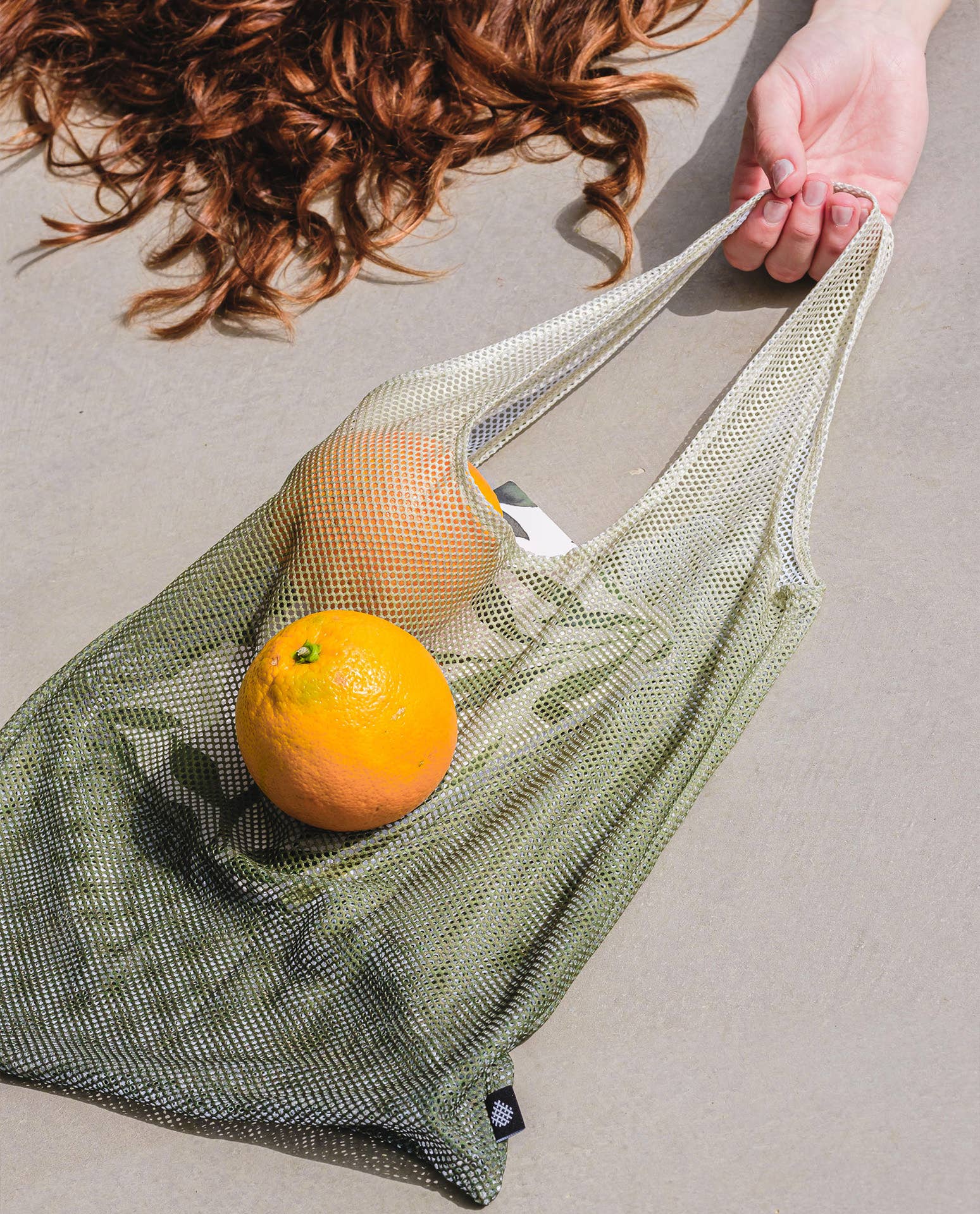 Arpe - Wholesale Grocery/Shopping Bag - Mesh Bag Olive Green1