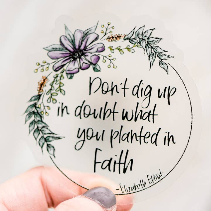 Gräva inte upp, Klistermärke klar, Vinyl klistermärke, 3x3 in. för wholesale av Savannah and James Co