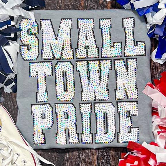 Small Town Pride White Spangle for wholesale by MidWest Tees