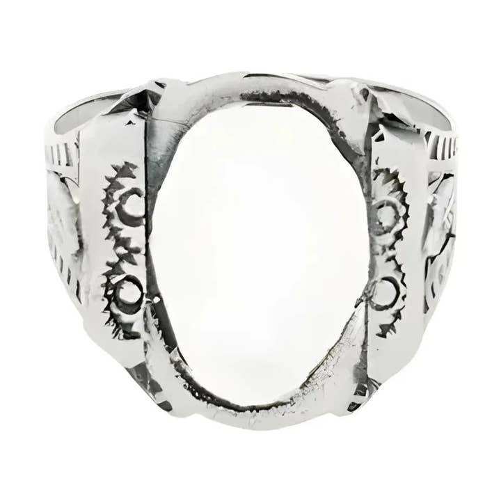 Frame/spiegel Sterling zilveren ring voor wholesale door Amberman