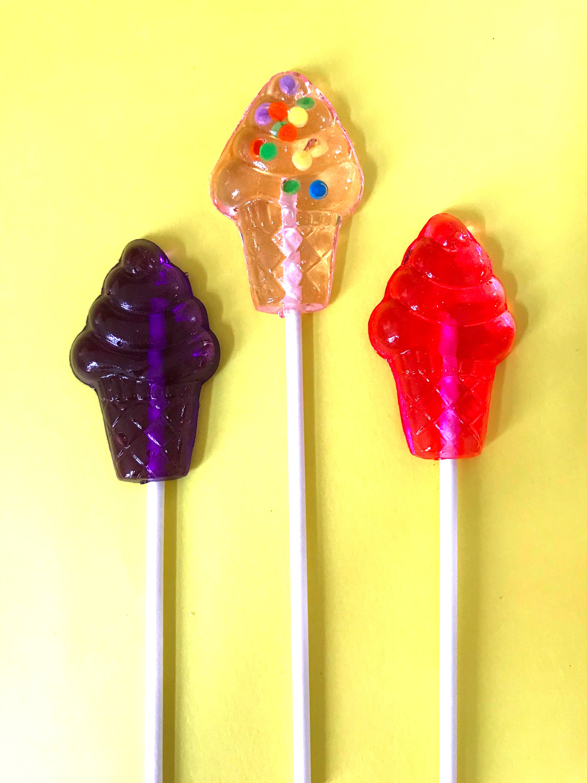 Sweetie Darling Candy - Wholesale Lollipop - Ice Cream + Sprinkles (12 Pieces)1