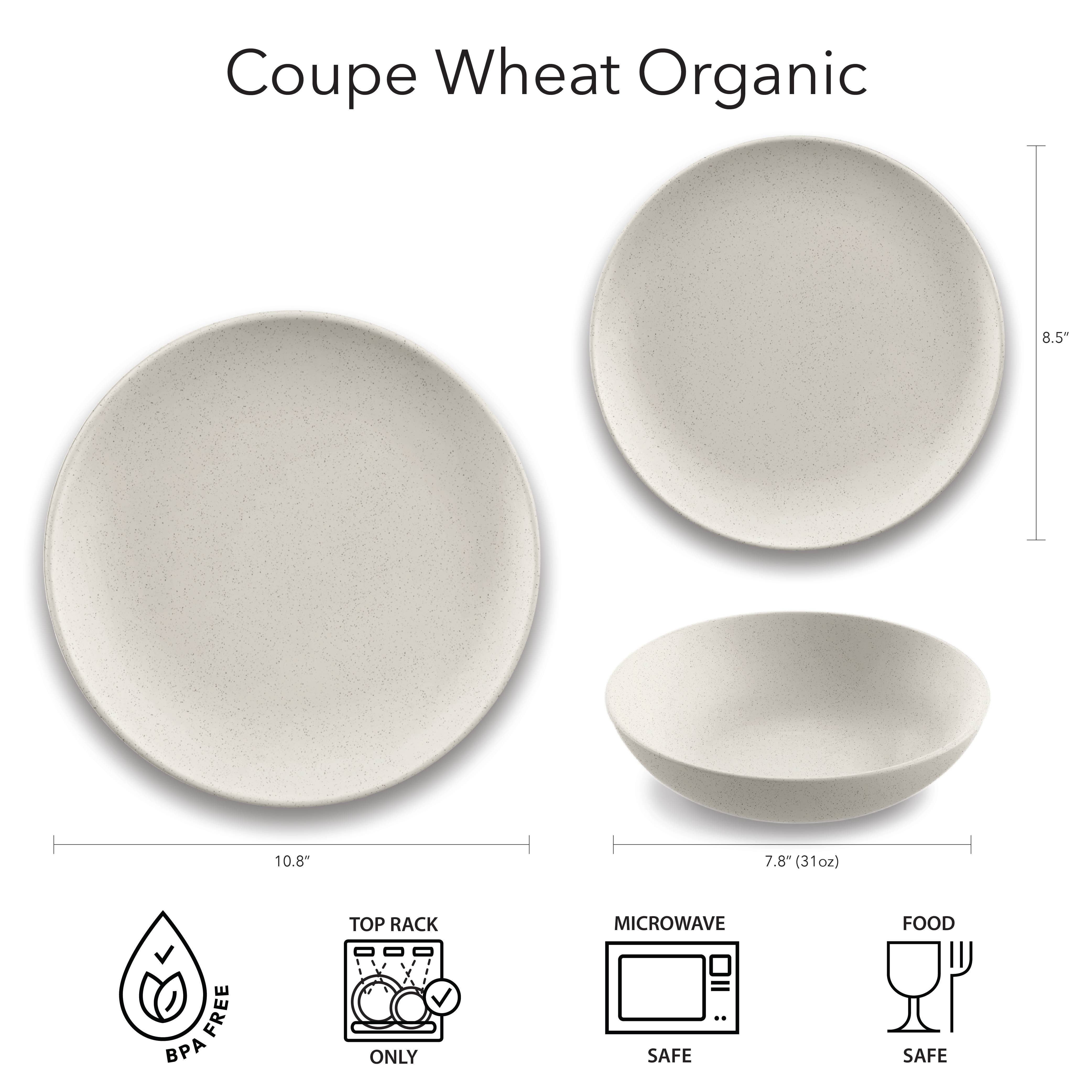 Abode Homewares by TarHong – wholesale Tallrikar – Coupe Wheat PP Duvgrå Mikrovågsugnssäker Middagsservis Kollektion3