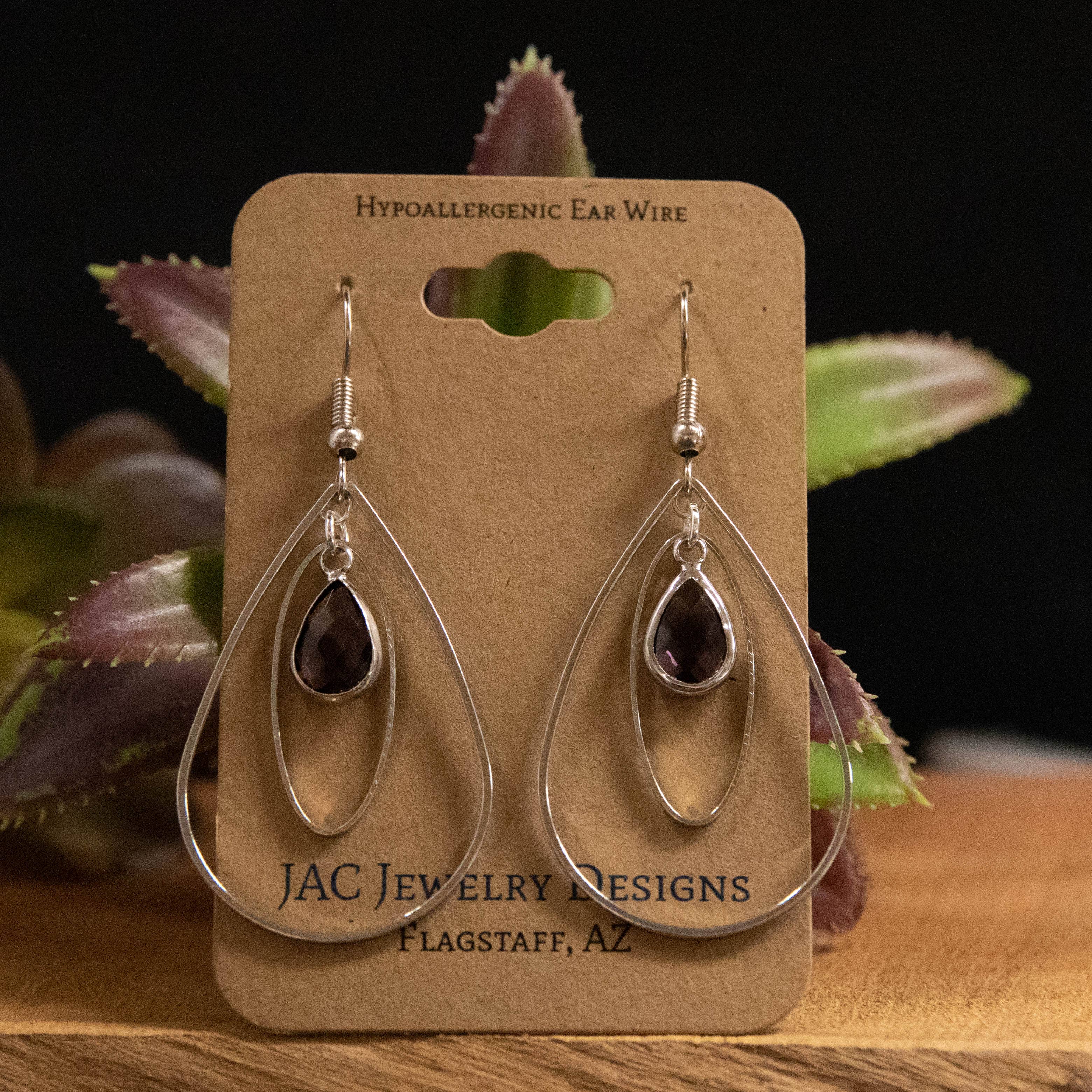 JAC Jewelry Designs - Wholesale Dangle Earrings - Oval and Teardrop Hoop Earrings1