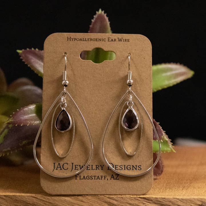 JAC Jewelry Designs - Wholesale Dangle Earrings - Oval and Teardrop Hoop Earrings1