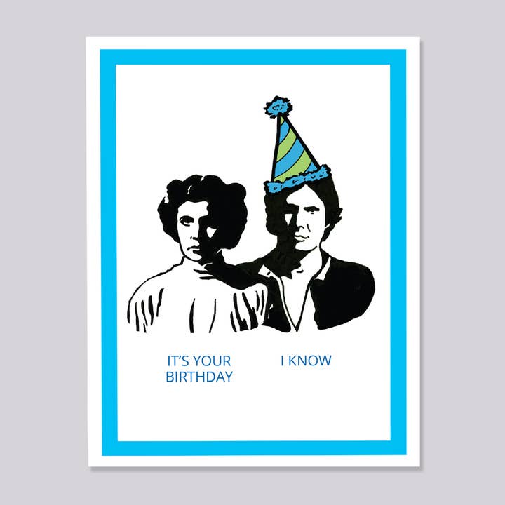 Star Wars Solo Leia Geburtstagskarte für den Großhandel von Design Corner