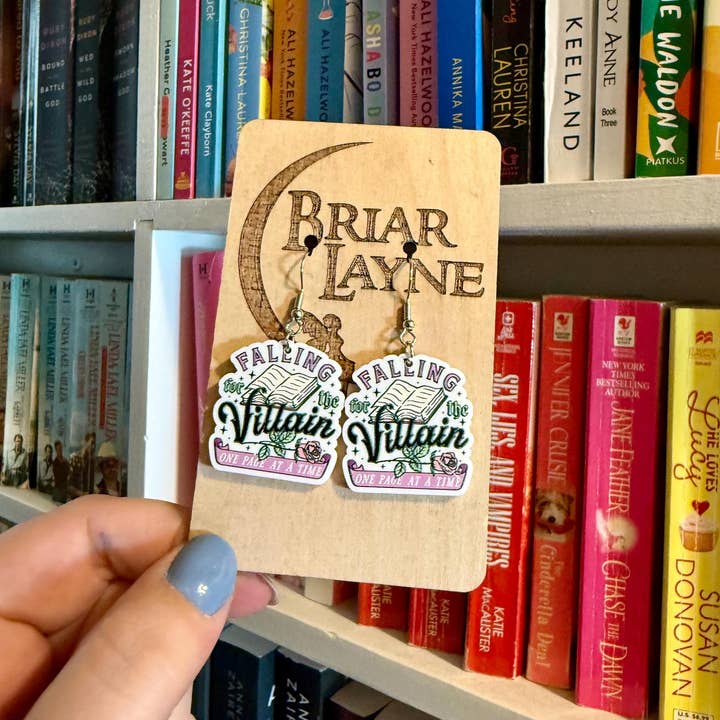 Briar layne - Wholesale Dangle Earrings - Dark Romance Fantasy Villain Book Earrings