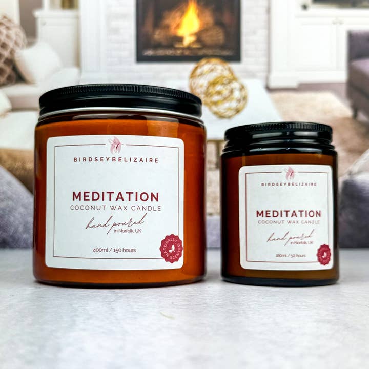 BirdseyBelizaire - Wholesale Jar/Filled Candle - Meditation - Naturally Scented Candle1