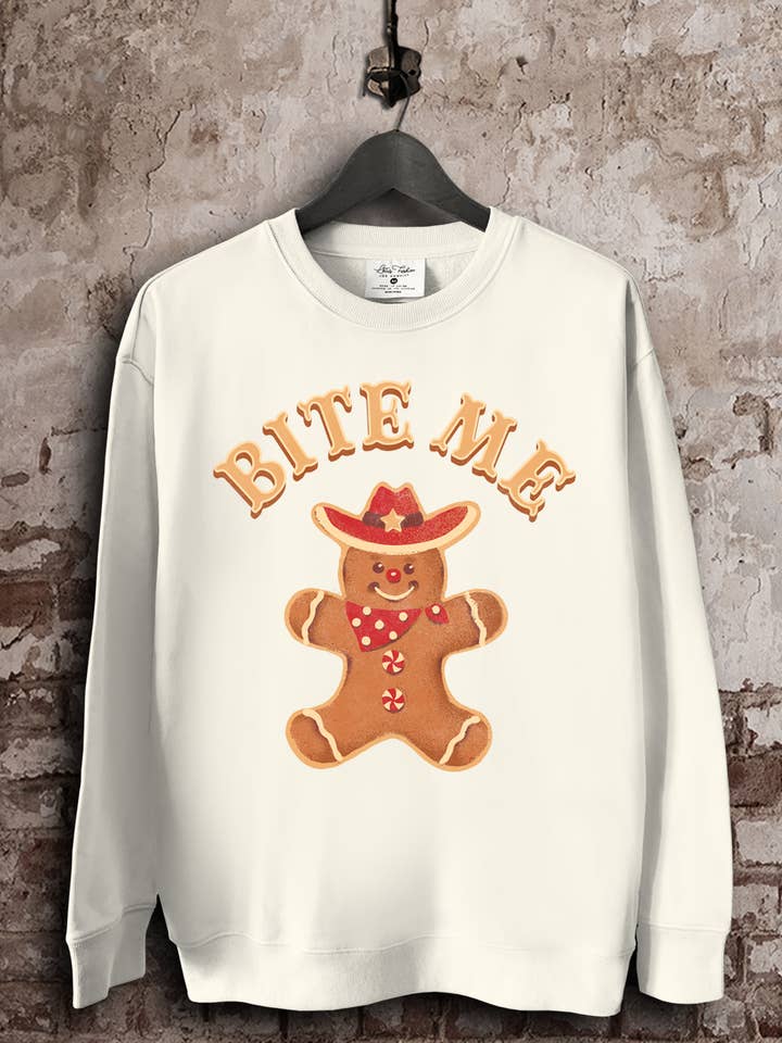 Sweat-shirts Pain d'épice Mordez-moi pour la vente par Lotus Fashion Collection