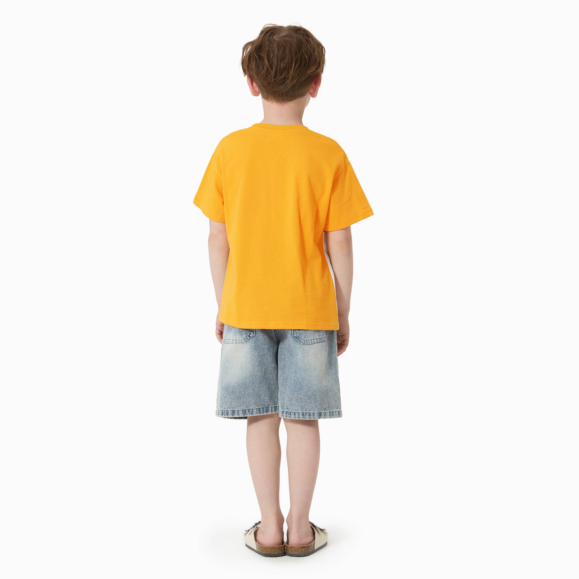 Giallo Maglietta a righe gialle abbinata per la famiglia PatPat & Vestito Paisley in vendita all'ingrosso su Faire7