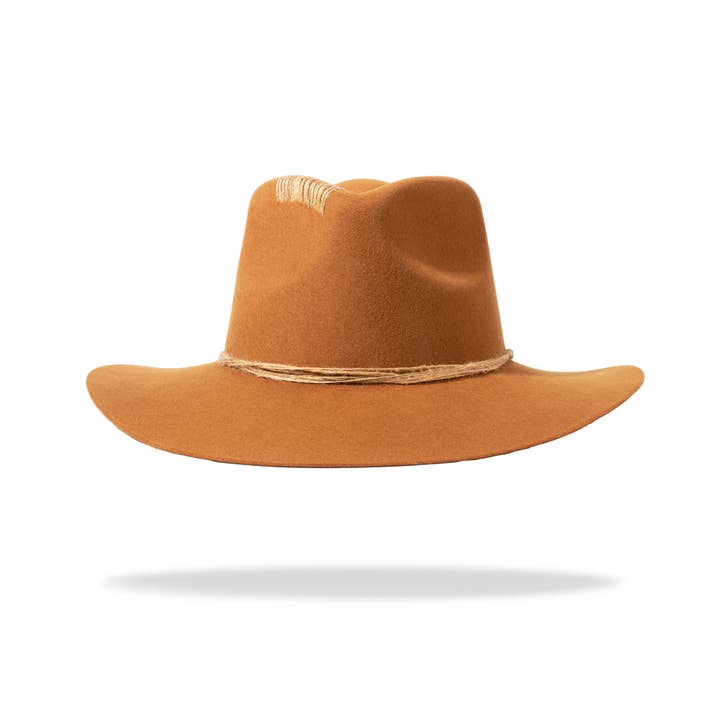 Copper Cobo Fedora Hat for Women in Cooper, 100% Bolivian Wool for wholesale on Faire