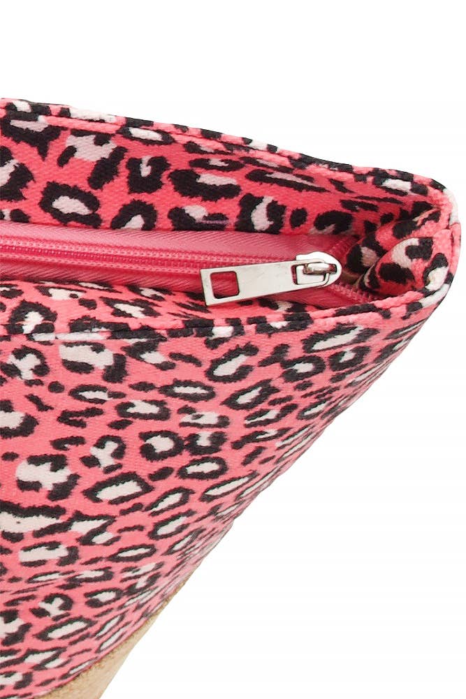 Hana - Vendita all'ingrosso Borsa tote - Donna - Borsa tote in juta con stampa leopardata17