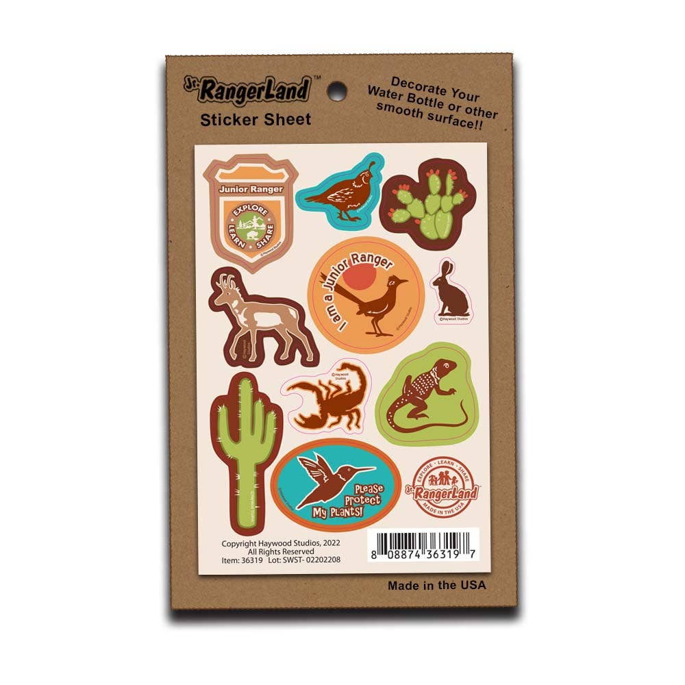 Jr. RangerLand - Wholesale Sticker - Kids & Baby - Jr. Ranger Southwest Stickers2