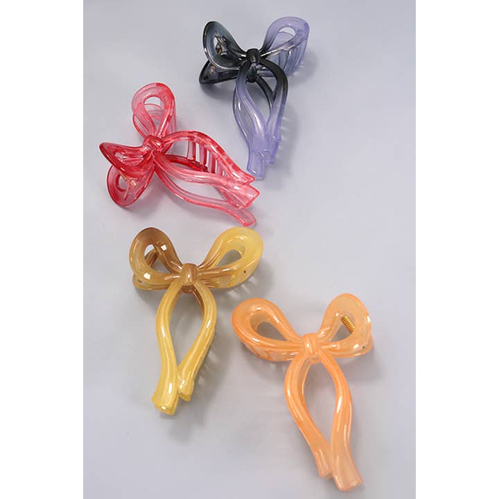 JOSSLYN by wall to wall - Wholesale Hair Clip - Women's - MATTE BOW HAIR CLAW CLIPS | 40H7211