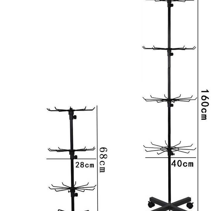 Zakka - Wholesale Retailer Display Stand/Case - Large Floor Top 63" High Metal Stand Revolving Display Rack