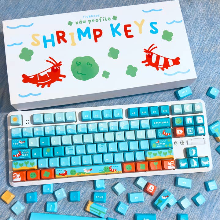 Keycaps Marimo Shrimp per la vendita all'ingrosso da parte di Fiveboos Inc