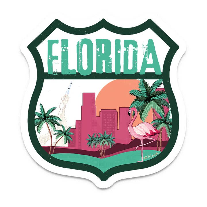 Florida Souvenir Vinyl Sticker Decals for engroshandel hos Wild Lucille x Decal Barn