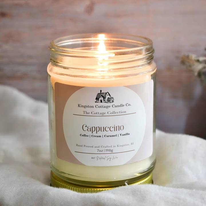 Cappuccino Candle for wholesale by Kingston Cottage Candle Co.