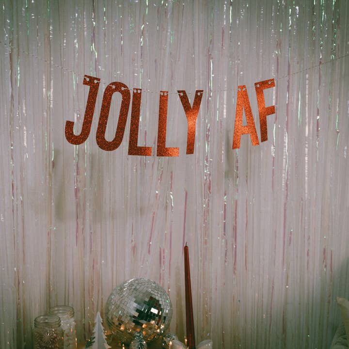 Jolly AF kerstbanner voor wholesale door Ninalem's Party