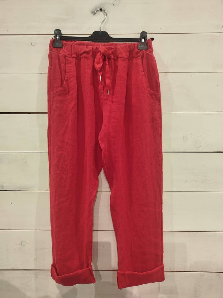 REF 88433 PIRATE LINEN PANTS 100% for wholesale by Linos y Textiles