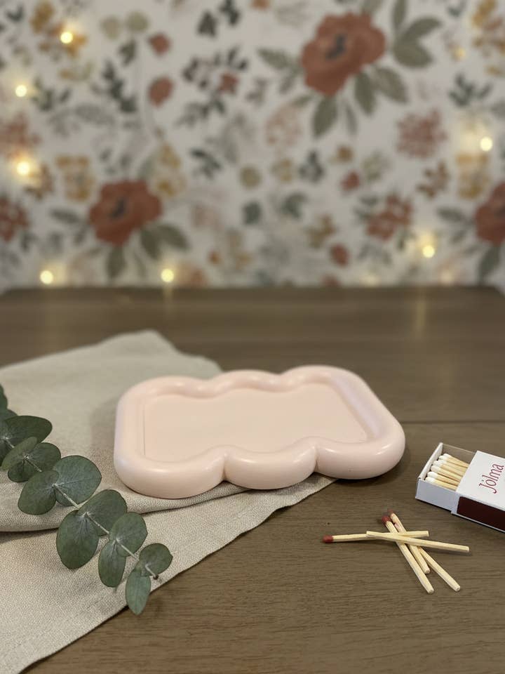 Modern Wavy Trinket Dish | Jewelry Catch-All Tray for wholesale by Crazy About Candles