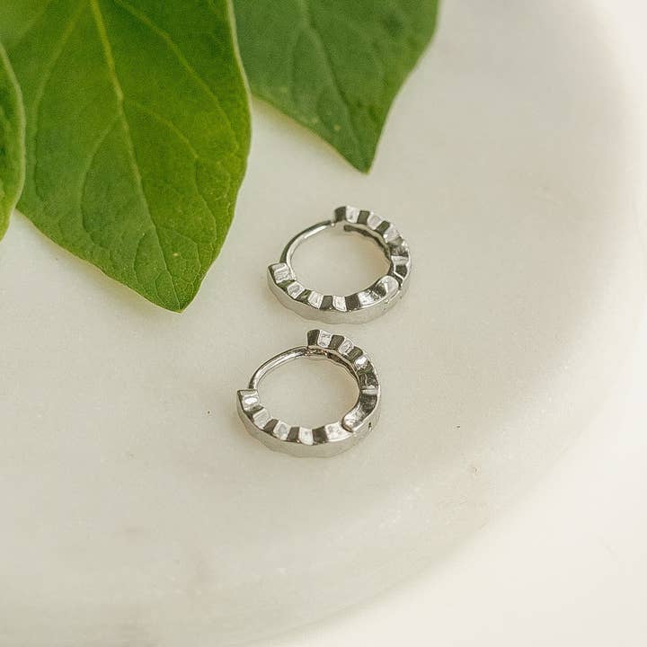 Sela Designs - Wholesale Hoop Earrings - Ribbon Huggie Hoops