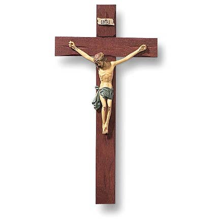 Christian Brands Catholic - Wholesale Wall Cross - 10" Roma Crucifix Hand Painted
