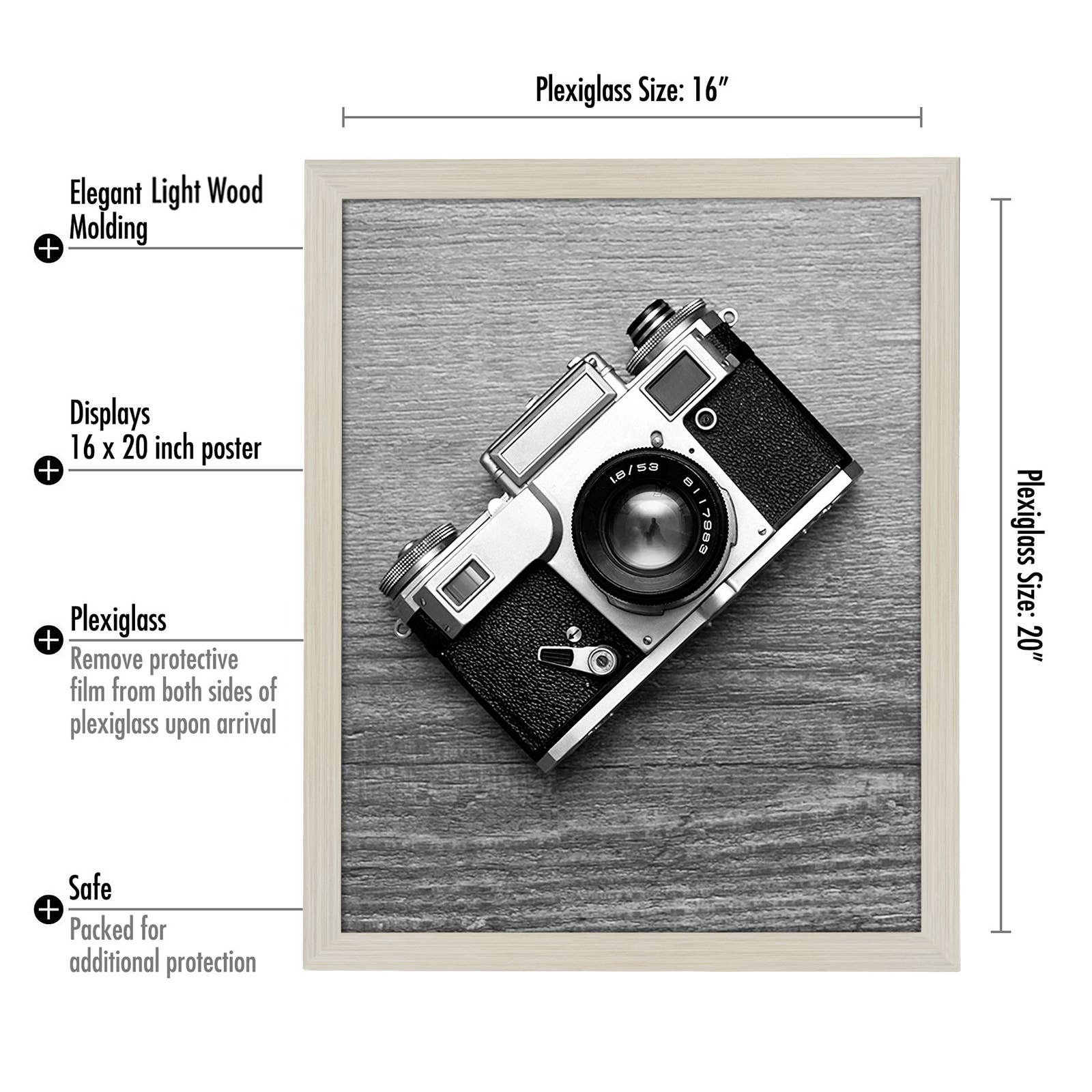 Americanflat - Wholesale Picture Frame - Americanflat Poster Frame with Wide Molding106