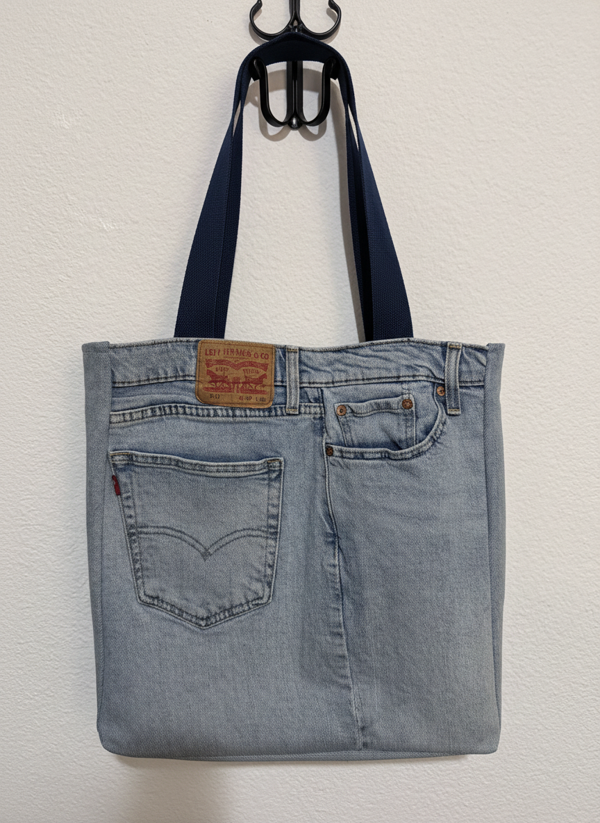 Indigo Bags - Wholesale Tote Bag - Women's - Levi's Upcycled Denim Tote Bag – double hearts3