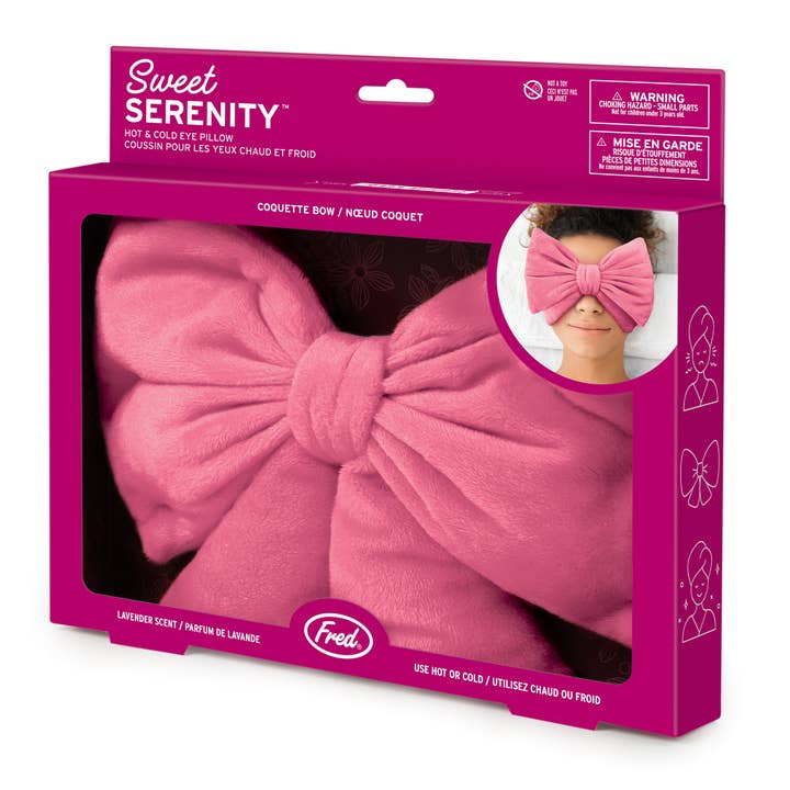 Fred & Friends - Wholesale Spa/Therapy Pillow - SWEET SERENITY - Coquette Bow Eye Pillow4