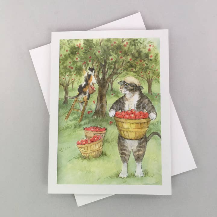 Collection de cartes de notes d'automne #1203B Cindy Hendrick pour la vente par Woodfield Press