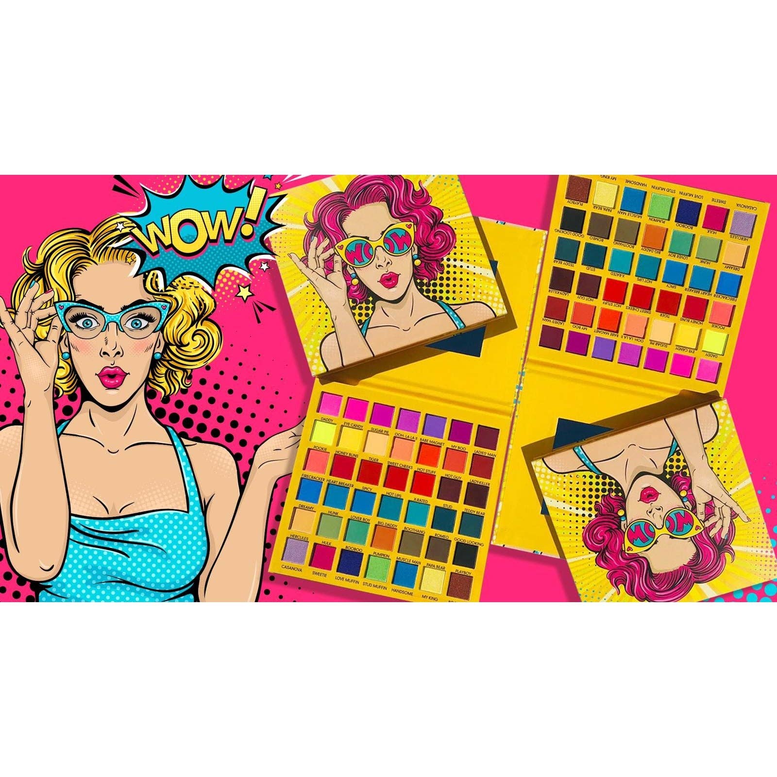 Efon International Corp. - Wholesale Eyeshadow Palette - Wow - 42 Highly Pigmented Shades Blendable Eyeshadow Palette5