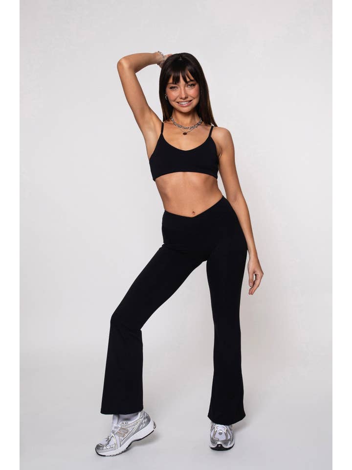 Utopie Flare Pants in Black for wholesale on Faire4