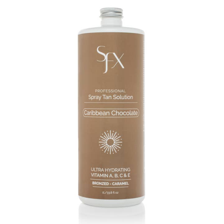 Caribbean Chocolate Spray Tan Solution- BACK BAR/not resale for wholesale by SunFX America LLC