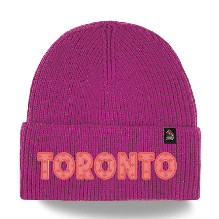 Toronto Strickmütze Winterhut Ahornblattmuster Kanada Stadt Andenken Stil für den Großhandel von Northern Icons Canada