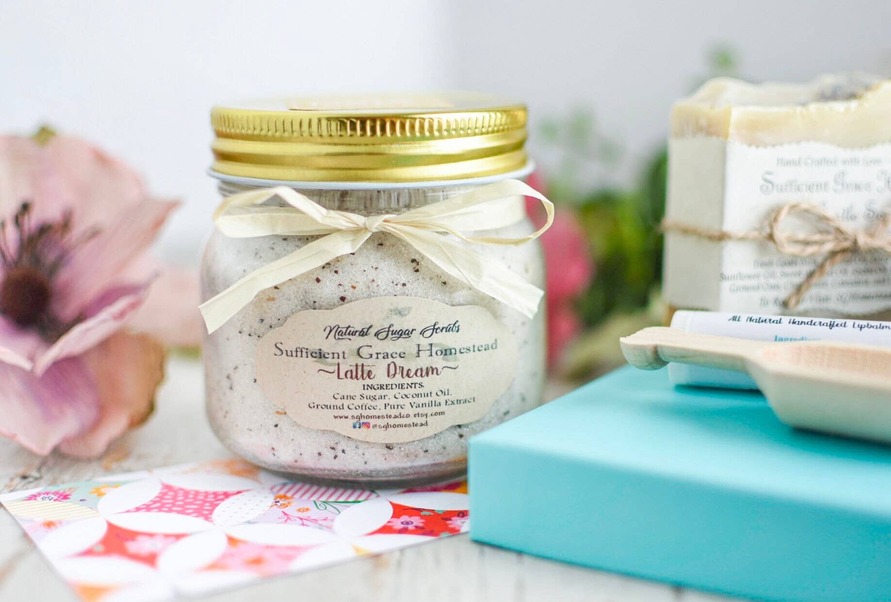 SGHomesteadCo. - Wholesale Bath & Body Set - Natural Skin Care Gift Set for Spring, Self Care Gift Idea6