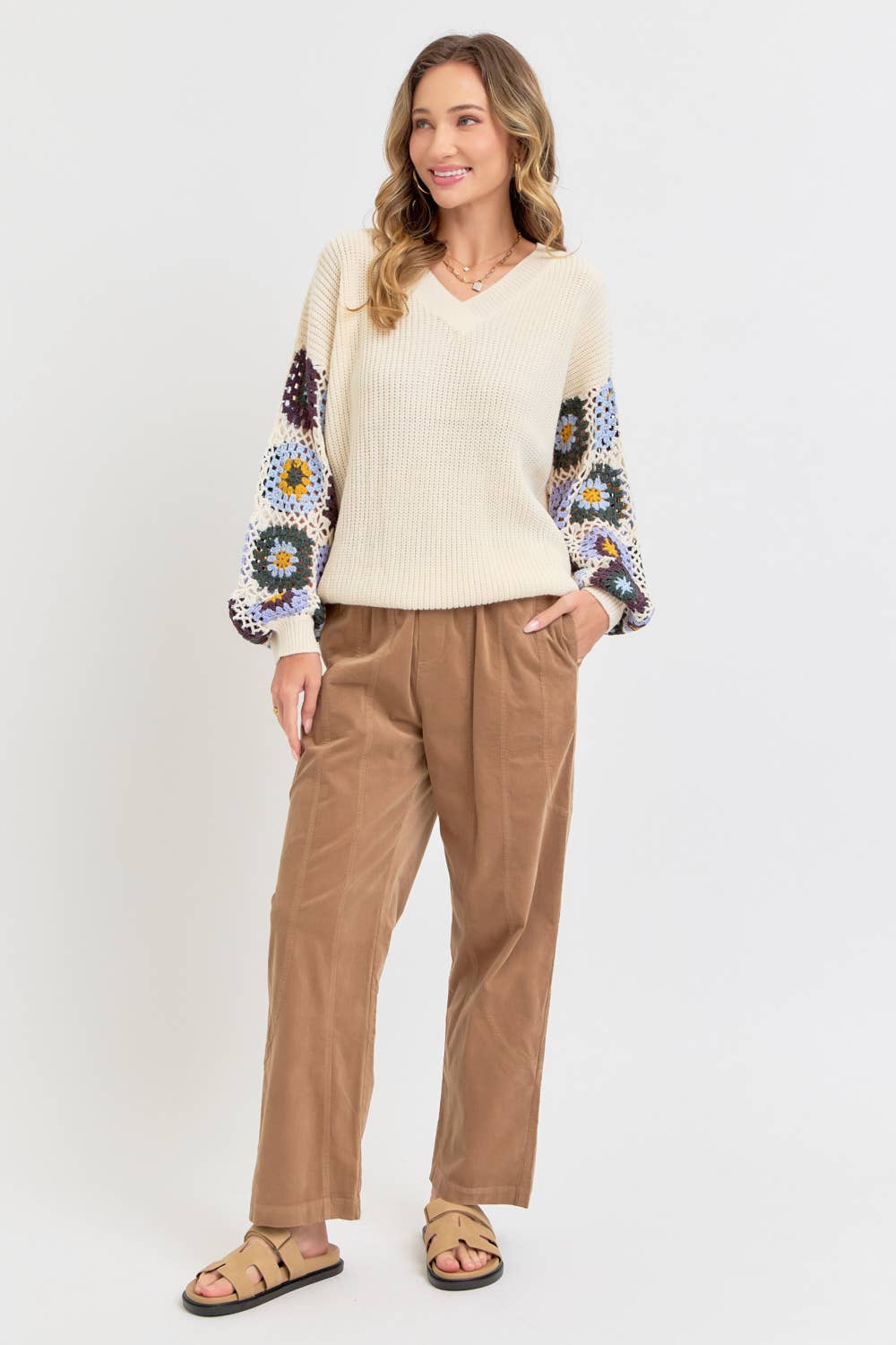 Sweet Lovely by Jen - Wholesale Pants - Women's - EASY CASUAL EVERYDAY PULL-ON RELAXED  CORDUROY PANTS 42