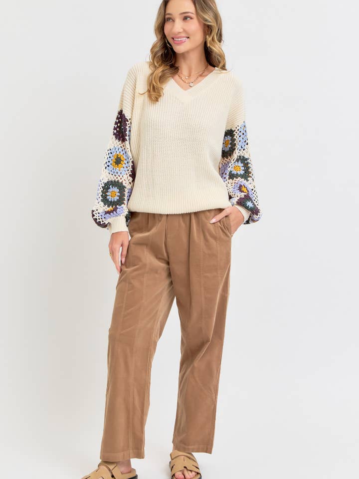 Sweet Lovely by Jen - Wholesale Pants - Women's - EASY CASUAL EVERYDAY PULL-ON RELAXED CORDUROY PANTS 42