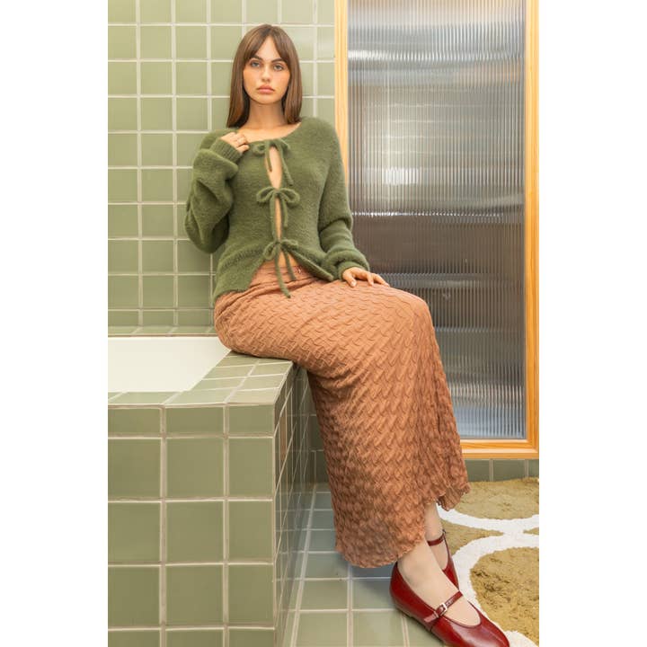 HYFVE - Wholesale Cardigan - Women's - Fuzzy Sweater With Unique Front Ties18