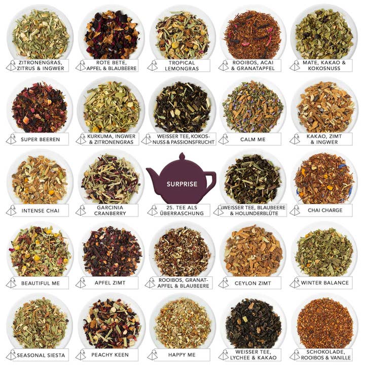 Royal Nature GmbH & Co. KG - Wholesale Advent Calendar - ETS - Premium Tea Advent Calendar with Bow "Red Christmas", 25 Organic Teas in Tea Pyramids1
