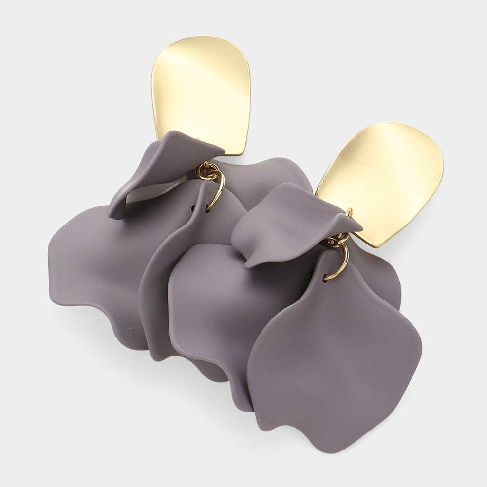 Sensibling Corp. - Wholesale Dangle Earrings - Colored Petal Cluster Dangle Earrings2