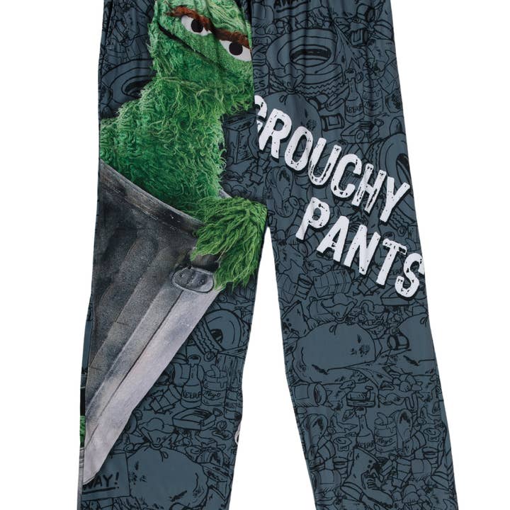 BRIEF INSANITY - Wholesale Lounge Sweatpants/Joggers - Kids - Sesame Street Oscar The Grouch Lounge Pants