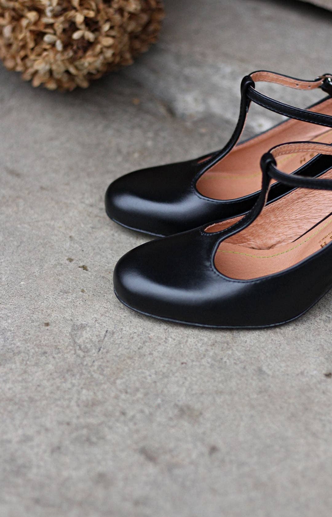 MIUMMASH DAMIAN TOMZIK - Wholesale Low Heels - Women's - Handmade Leather heels (5.5 cm) - Astrid - Black 35-42 8