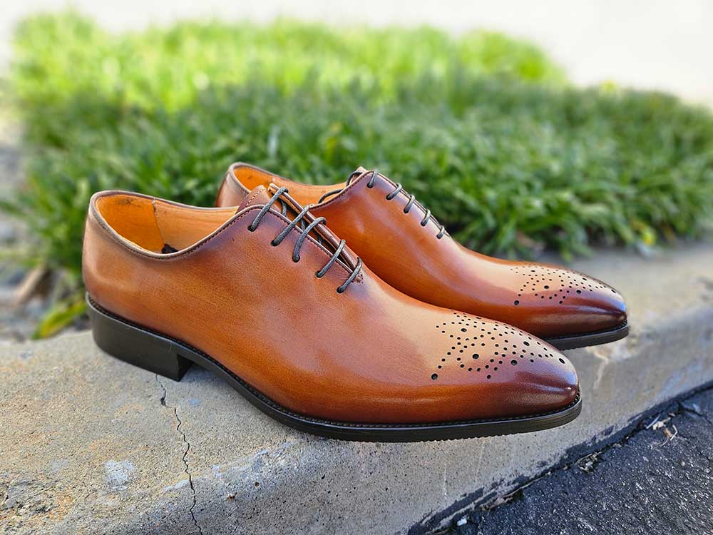 Carrucci Shoes - Wholesale Oxford Shoes - Men's - Hand Burnished Leather Wholecut Calf Oxford11